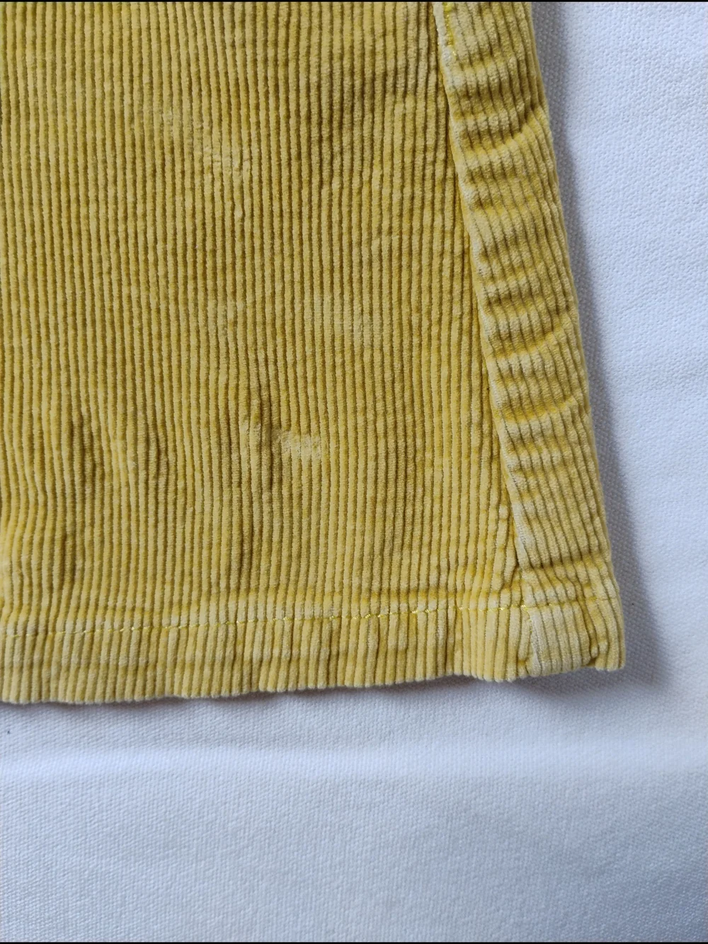 Mini boden Yellow Corduroy Mini Skirt